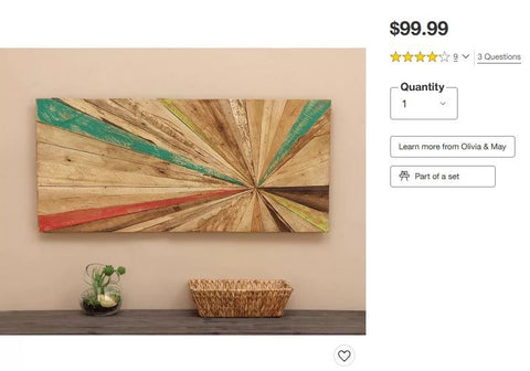 Decorative wood wall art Target.com