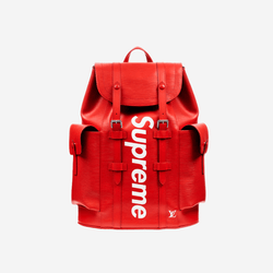 black supreme lv backpack