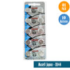 Maxell Japan - LR44 Watch Batteries Single Pack of 10 Batteries 