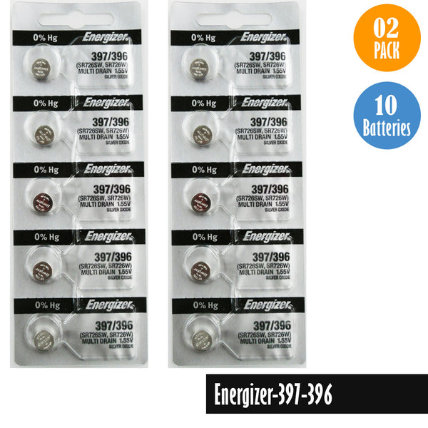 Energizer-397-396 Watch Battery Replacment, SR726W, Free Delivery 20 Pack