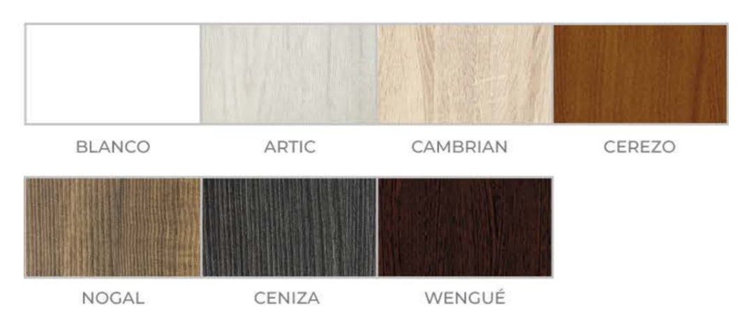 Muestrario Colores Madera NUEVO Canapé SCALA 2022 Madera Gran Capacidad Tapa Perfilada