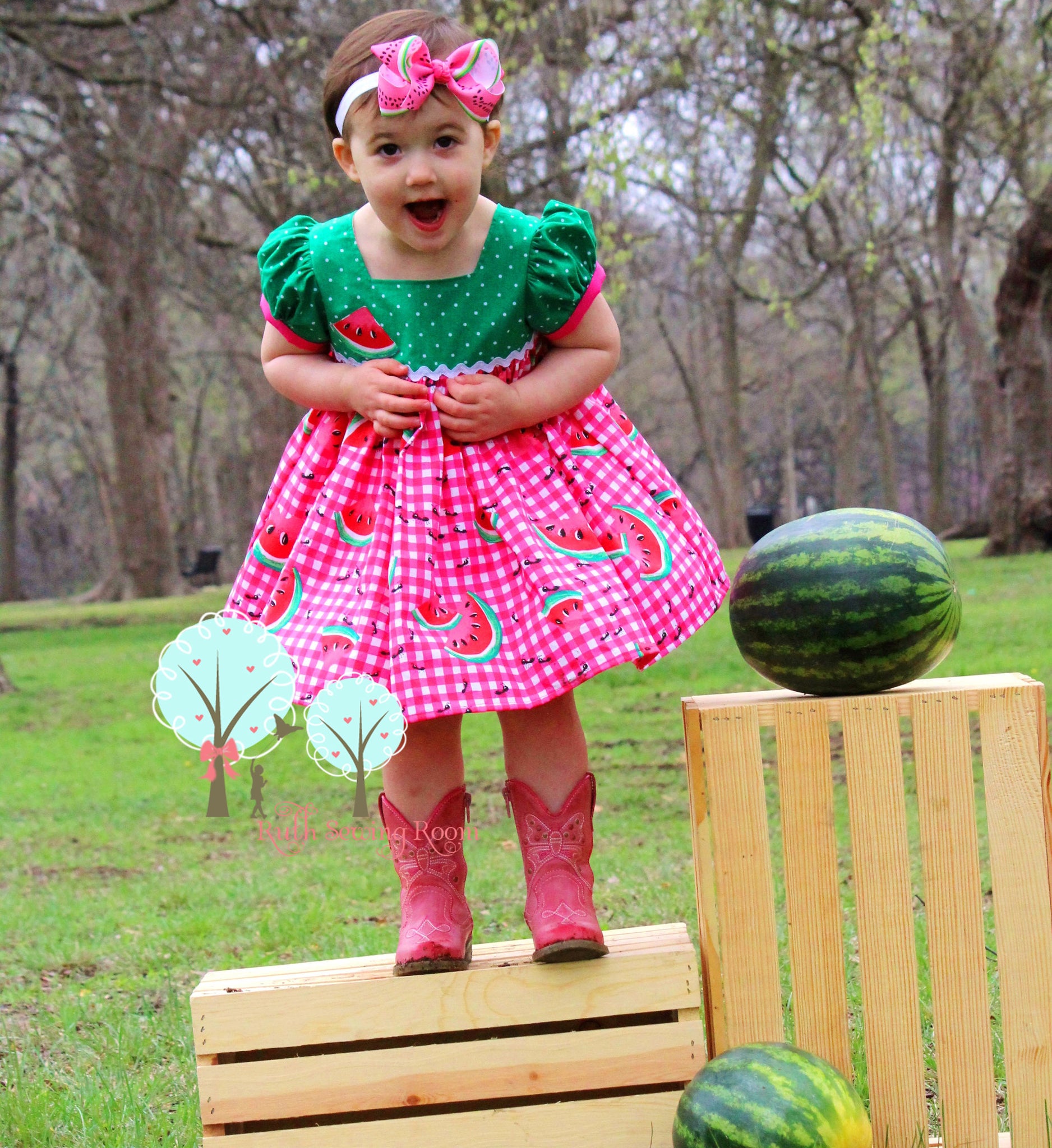 watermelon dress girl