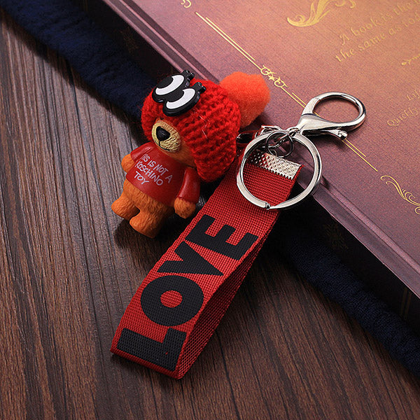 cute teddy keychain