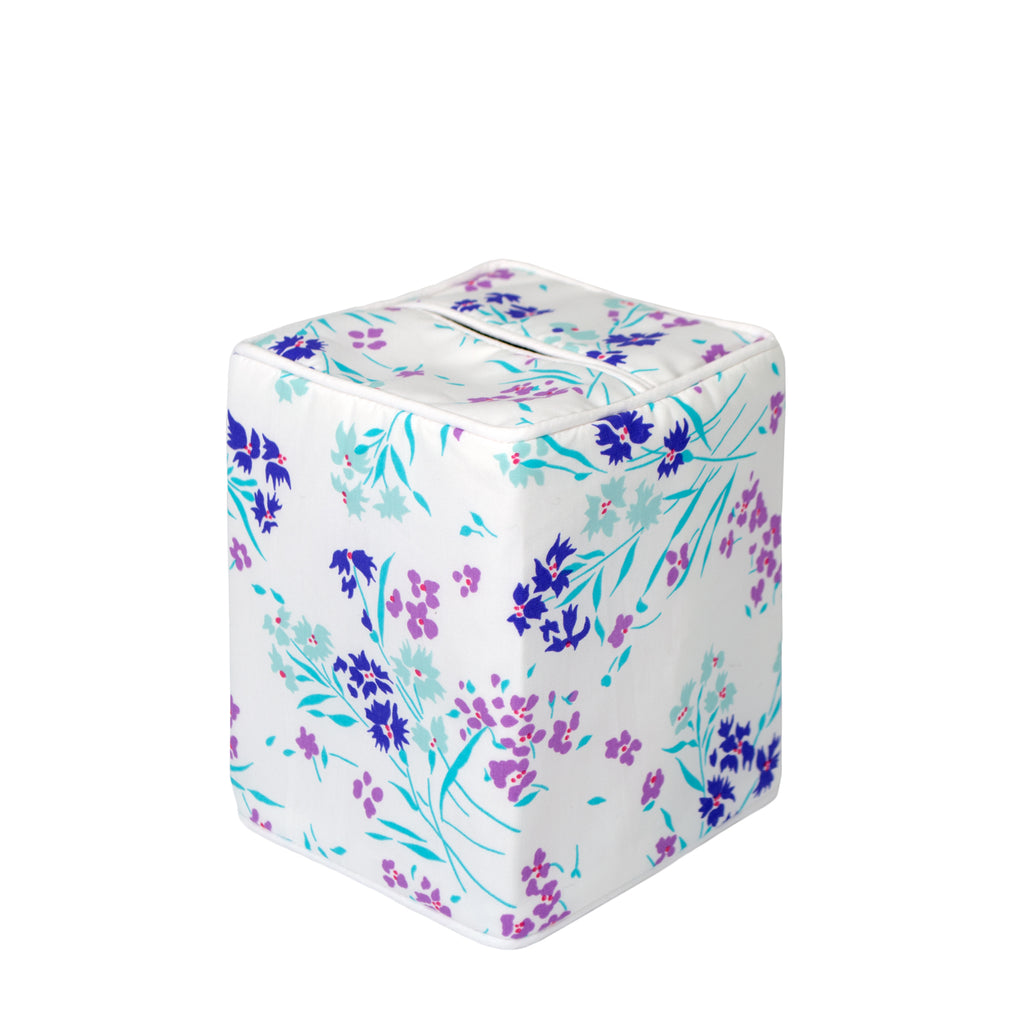 purple tissue box cover