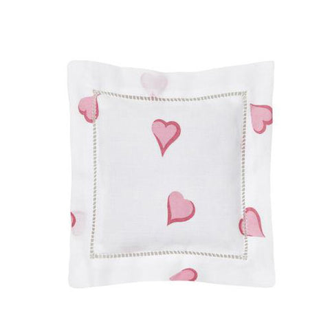 Embroidered Marie Antoinette Pink Handkerchief – D Porthault