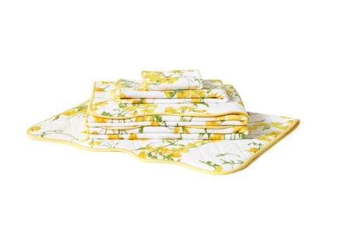 Couple of bath towels - Asti - Yellow From Filet - Bathroom