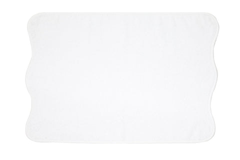 Solid White / Wavy White Towels – D Porthault