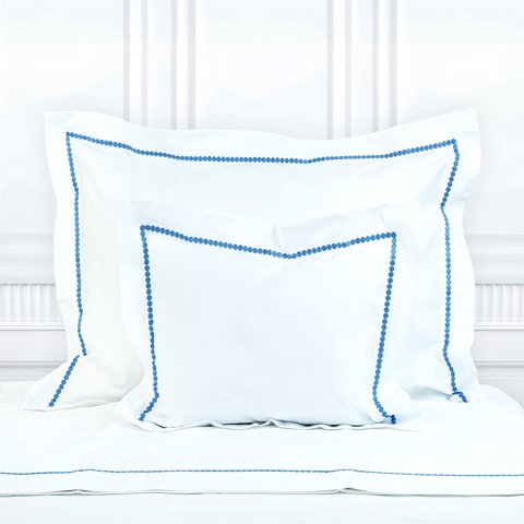 The Tailor's Bed Ensemble de couvre-lit en coton bleu marine / blanc  Provence - Wayfair Canada