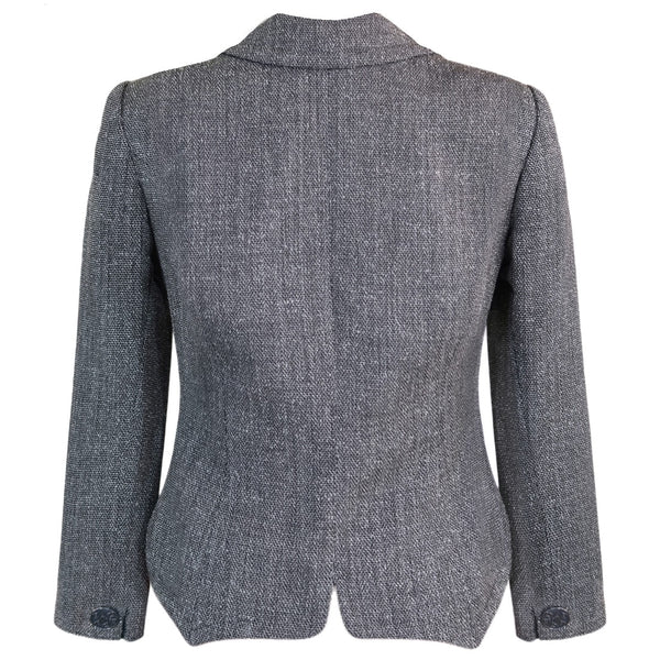 GIVENCHY Gray One Button Formal Blazer for Women Size S – uamax boutique