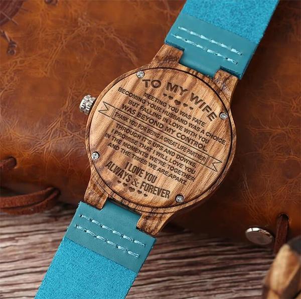 wooden watch for wife