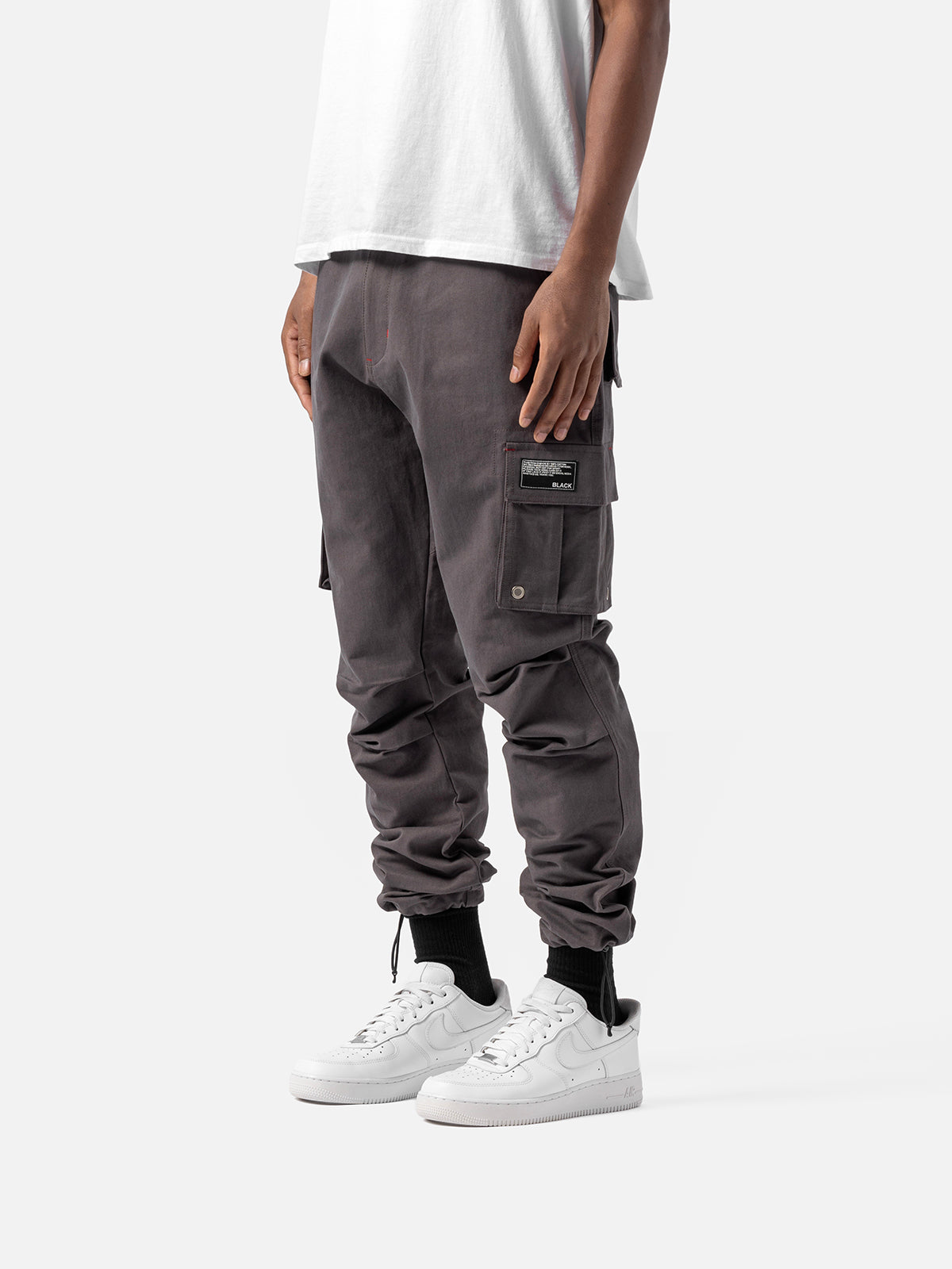 Zipper Hem Solid Color Cargo Pants In BLACK | ZAFUL 2024