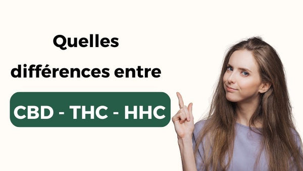 Différences CBD THC HHC