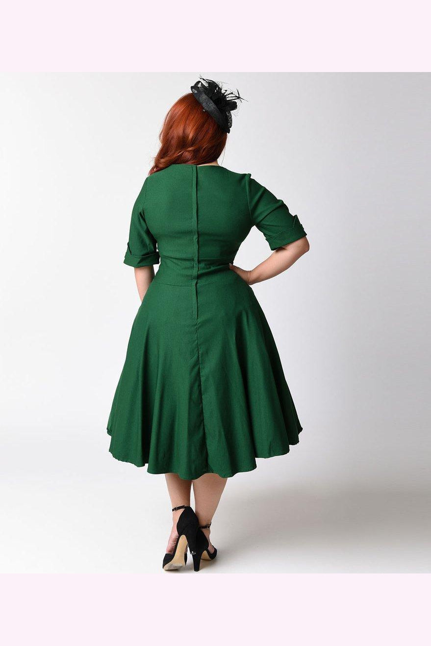 unique vintage green dress