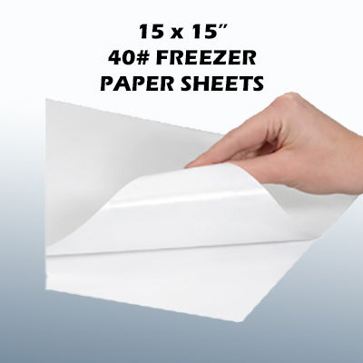 12 x 15 - 40 lb Basis Weight Freezer Paper Sheets - Approx. 2,600