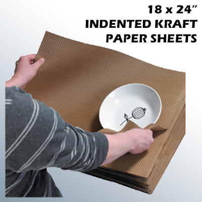 Indented Kraft Paper Rolls, 36 Wide - 60 lb.