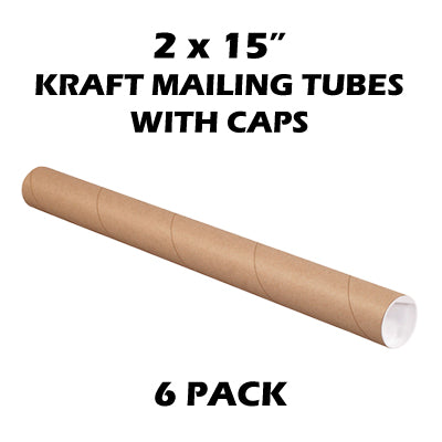 Kraft Mailing Tubes 4''x26'' 15/cs, Mailing Tubes, Shipping Supplies