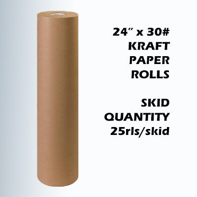 30 - 30 lb. Kraft Paper Rolls - 1 Roll