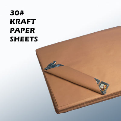 24 x 36 - Waxed Kraft Paper Sheets 580/Case