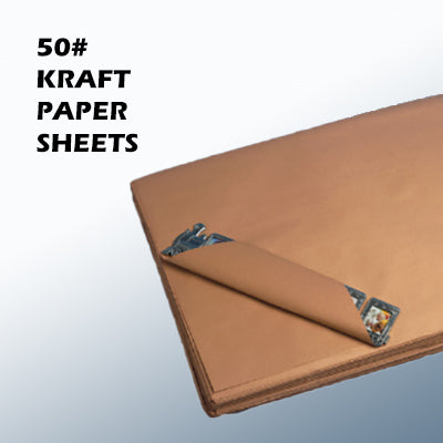 18 x 24 - 50 lb. Poly Coated Kraft Paper Sheets 830/Bundle