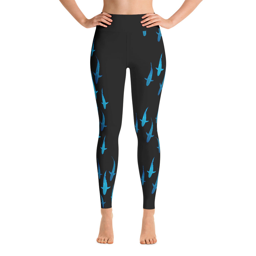 Blue Lady Shark Yoga Leggings – OneOceanDesigns