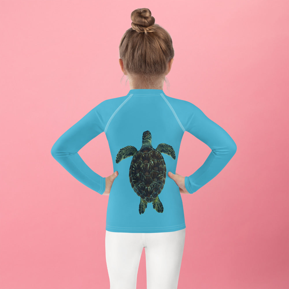 Sea Turtle Honu Kids Rash Guard – OneOceanDesigns
