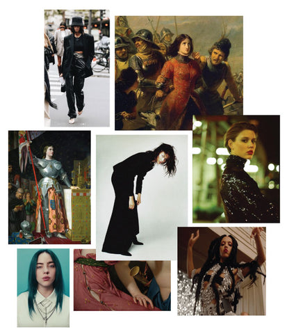 Fall 2020 mood board Joan of Arc