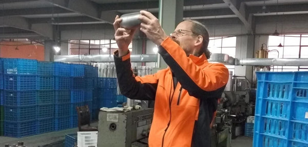 Inspection of Temperfect mug finish at factory