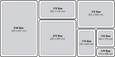 Sheet Pan Sizes Chart