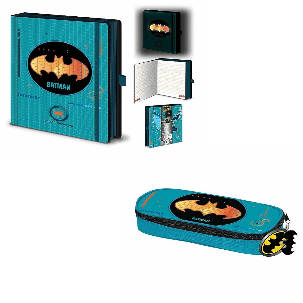 DC Comics Batman Bat Tech Large Pencil Case and Notebook – Toys & Gamers