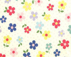 Yuwa cotton fabric Daisy Flowers 819960A – Rose Garden Fabrics