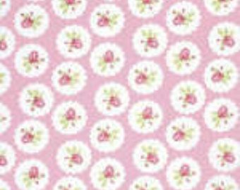 Lulu Roses  cotton fabric by Tanya Whelan for Free Spirit PWTW094pink Lottie