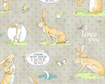 Guess How Much I Love You Cotton Fabric By Clothworks Y2111 61 Rose Garden Fabrics