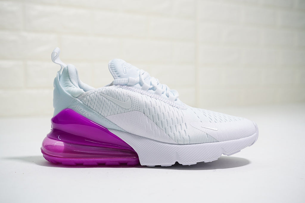 nike air max 270 white and purple