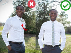 modern tie stay to keep  your tie centered