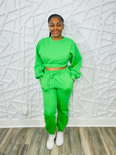 Chilled in Bright Green Pretty Jogger Set (up to XL)