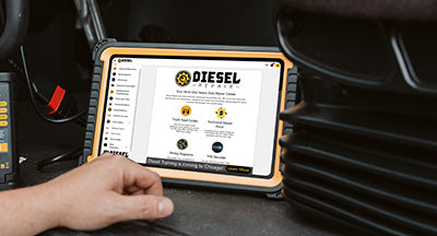 Diesel Repair on Tablet