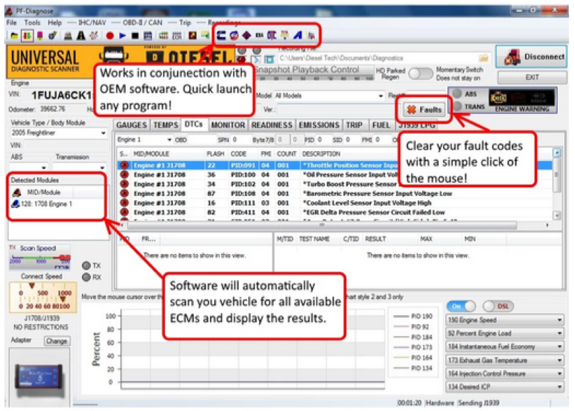 PF-Diagnose Software form Diesel Laptops