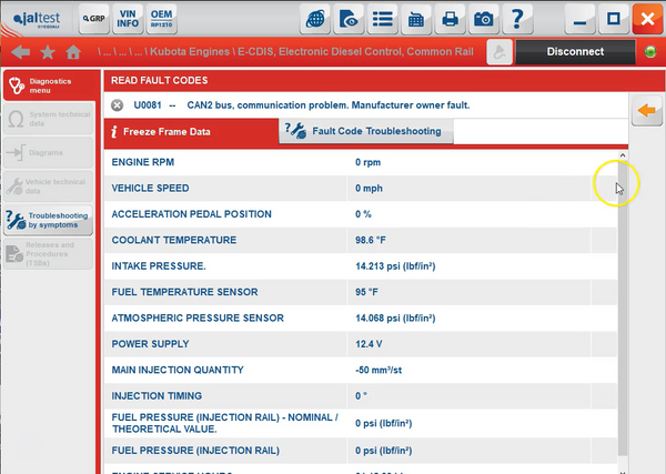 Kubota Fault Codes Cojali