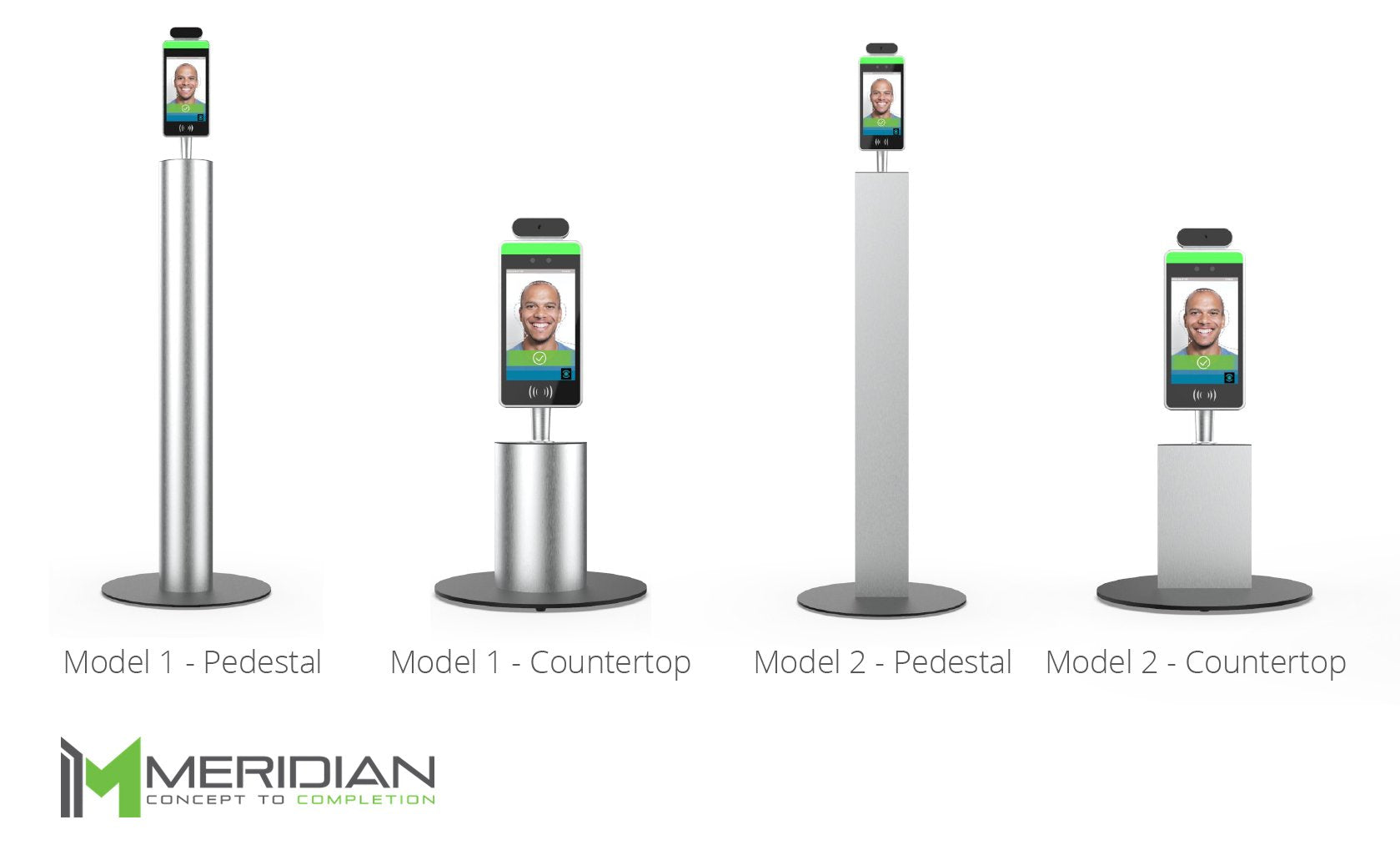 Meridian Personnel Management Kiosk freestanding and countertop configurations