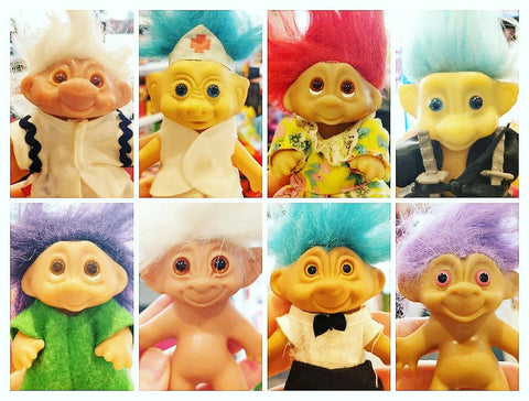 Vintage troll dolls