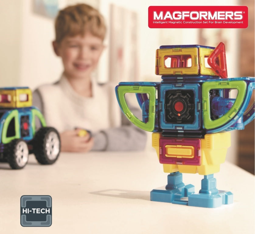 magformers walking robot car set