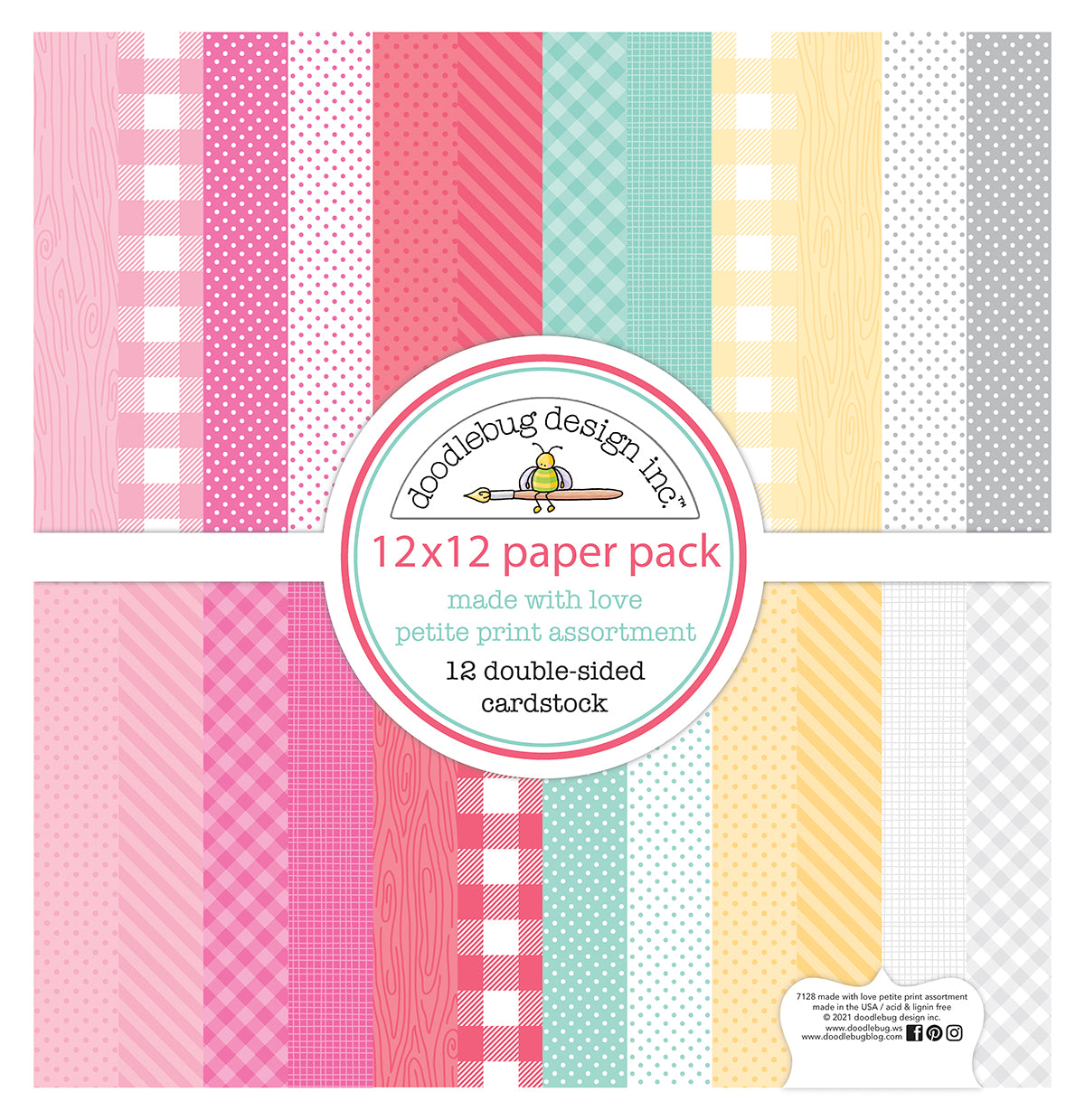 Doodlebug Design - Candy Cane Lane Textured Cardstock - 12x12 Paper Pa – TM  on the Go!