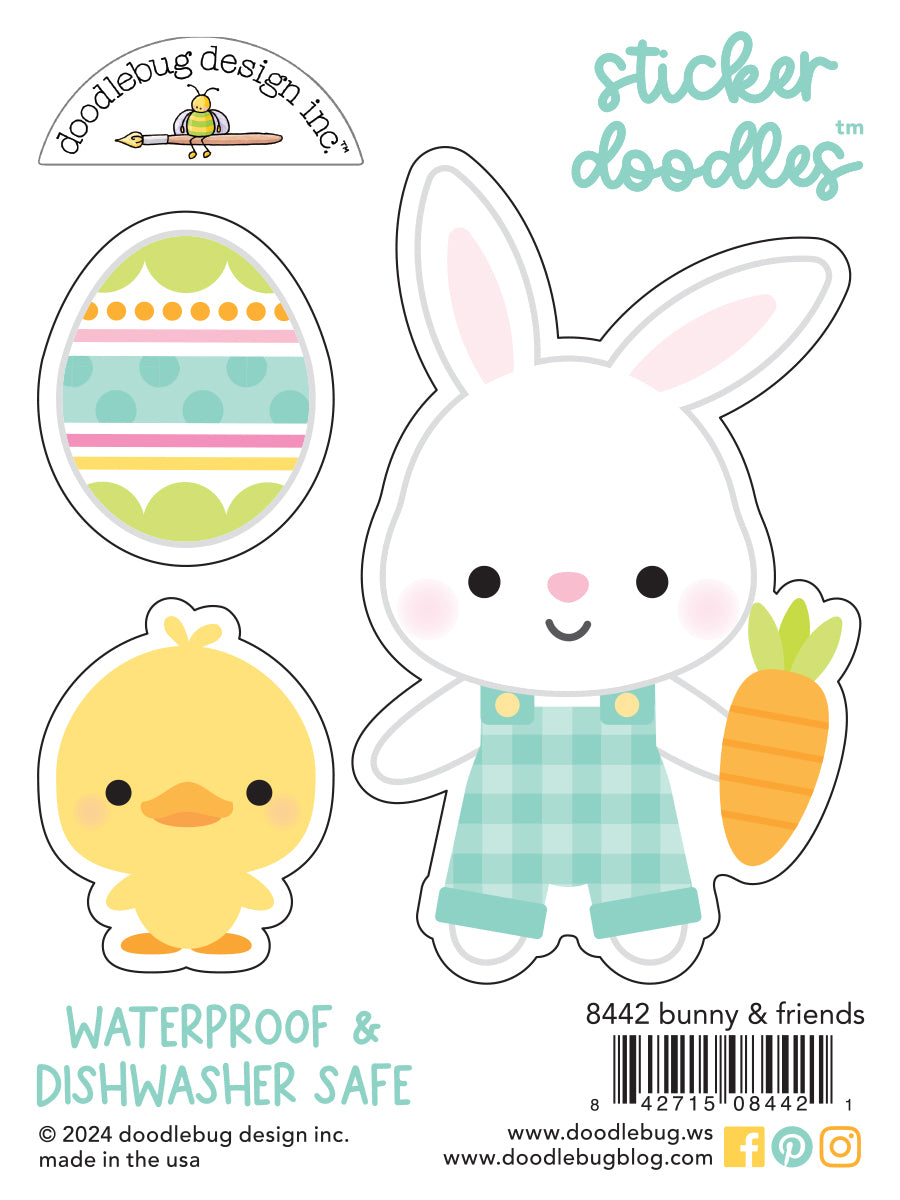 Doodlebug - Bunny Hop - Bunny & Friends Stickers