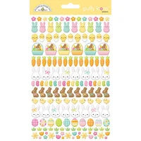 Doodlebug - Bunny Hop - Puffy Stickers - Icons
