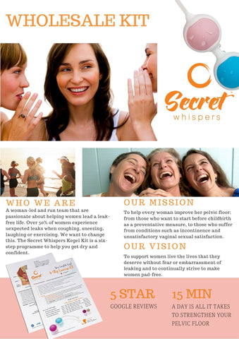 secret whispers kegel kit pelvic floor wholesale orders