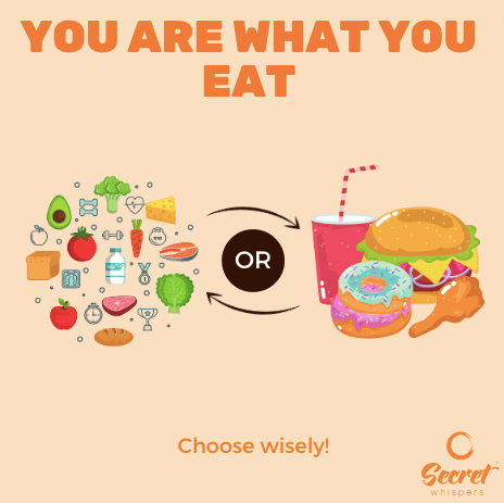 You are what you eat: choose wisely!