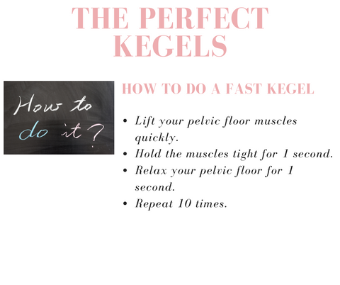 how to do a fast pelvic floor kegel exercise