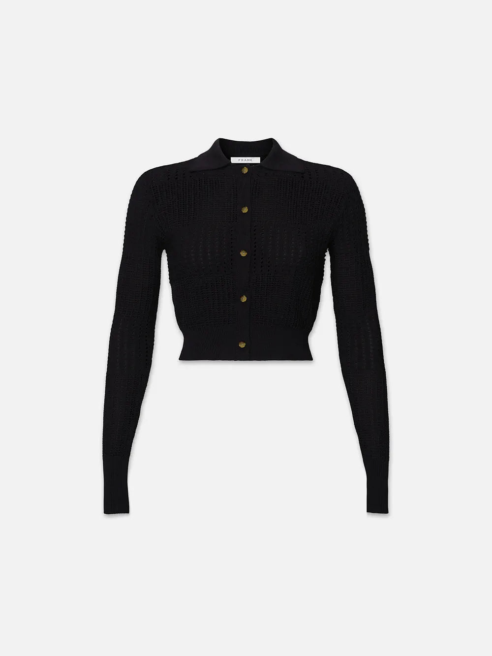 Shrunken Crochet Cardi in Black