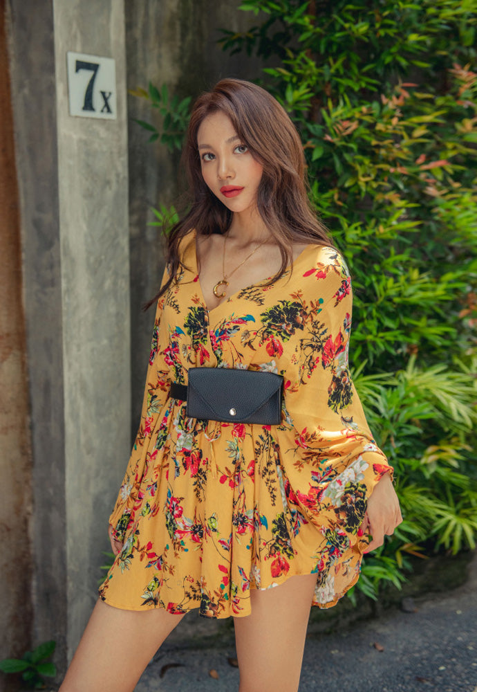 korean flower dress