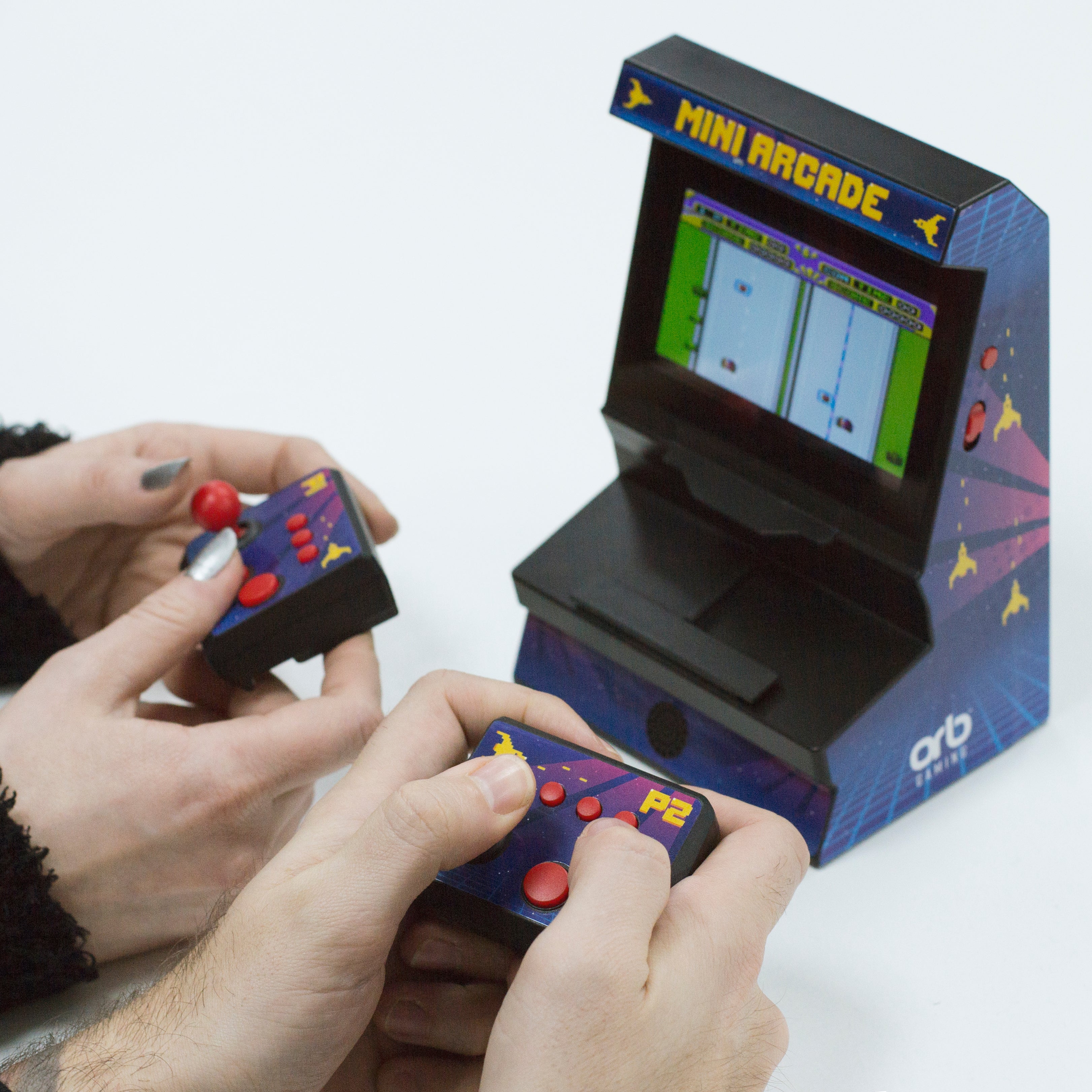 two player retro arcade game